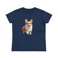 Welsh Corgi Puppy - Women's Midweight Cotton Tee