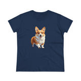 Welsh Corgi Puppy - Women's Midweight Cotton Tee