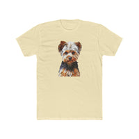 Yorkshire Terrier (Yorkie) 'Lupis' - Men's Fitted Cotton Crew Tee