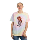 German Shorthair Pointer Unisex Tie-Dye Tee, Spiral