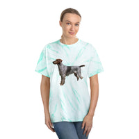 Wirehaired Pointing Griffon Unisex Tie-Dye Tee, Cyclone