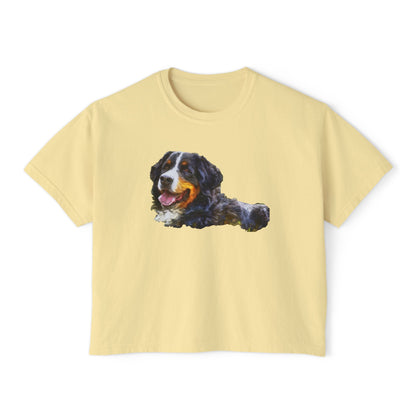 Bernese Mountain Dog #2 - Women's Oversized Boxy Tee