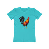 Rooster 'Silas' Women's Slim Fit Ringspun Cotton T-Shirt