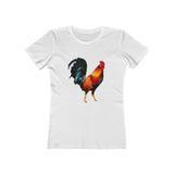 Rooster 'Silas' Women's Slim Fit Ringspun Cotton T-Shirt