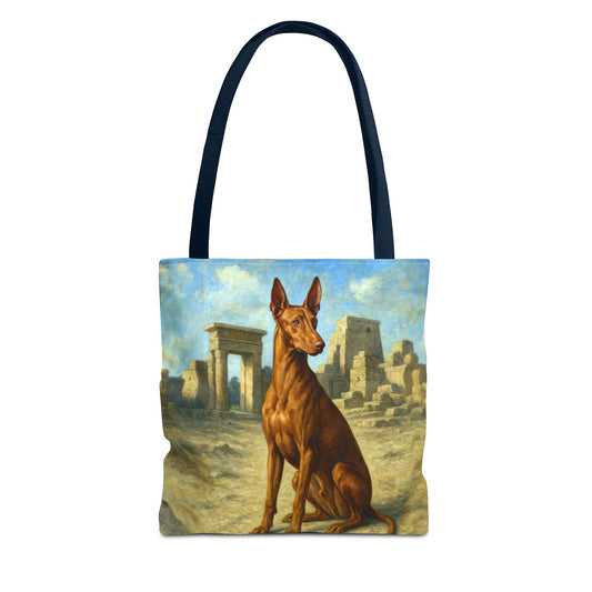 Egyptian Pharoh Hound Polyester Tote Bag (AOP)