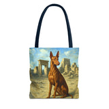Egyptian Pharoh Hound Polyester Tote Bag (AOP)