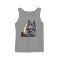 Keeshond Unisex Relaxed Fit Garment-Dyed Tank Top
