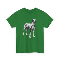 Harlequin Great Dane 'Zeus' Unisex Heavy Cotton Tee