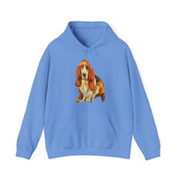 Basset Hound 'Lautrec' Unisex 50/50 Hoodie