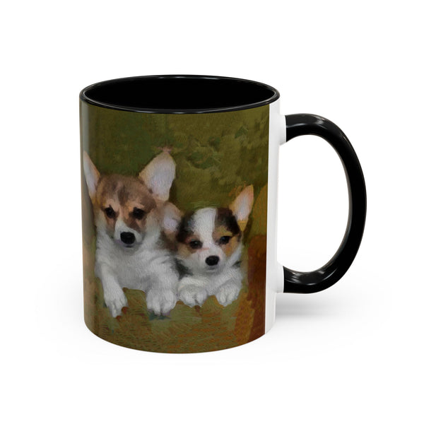 Welsh Corgies - Ceramic Accent Coffee Mug - 2 Sizes