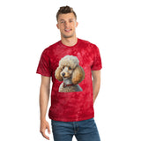 Standard Poodle #2 - Tie-Dye Tee, Crystal