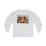 Shetland Sheepdog Sleepy Sheltie Unisex Cotton Long Sleeve Tee