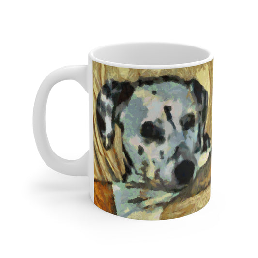Dalmatian 'Spots of Picasso' Ceramic Mug 11oz