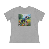 Bluetick Coonhound  -  Women's Relaxed Fit Cotton Tee