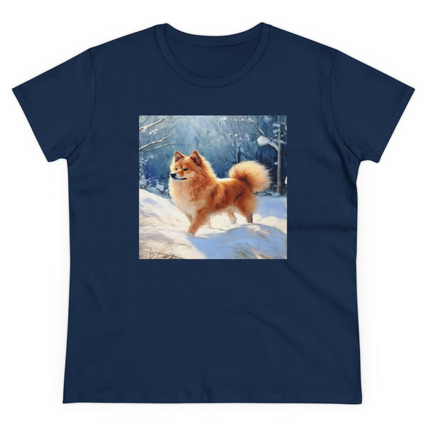 Finnish Spitz - Women's Midweight Cotton Tee