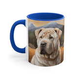 Elegant Chinese Shar-Pei 11oz Ceramic Accent Mug