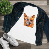 Red Heeler - Australian Cattle Dog Women's Relaxed Fit Cotton Tee