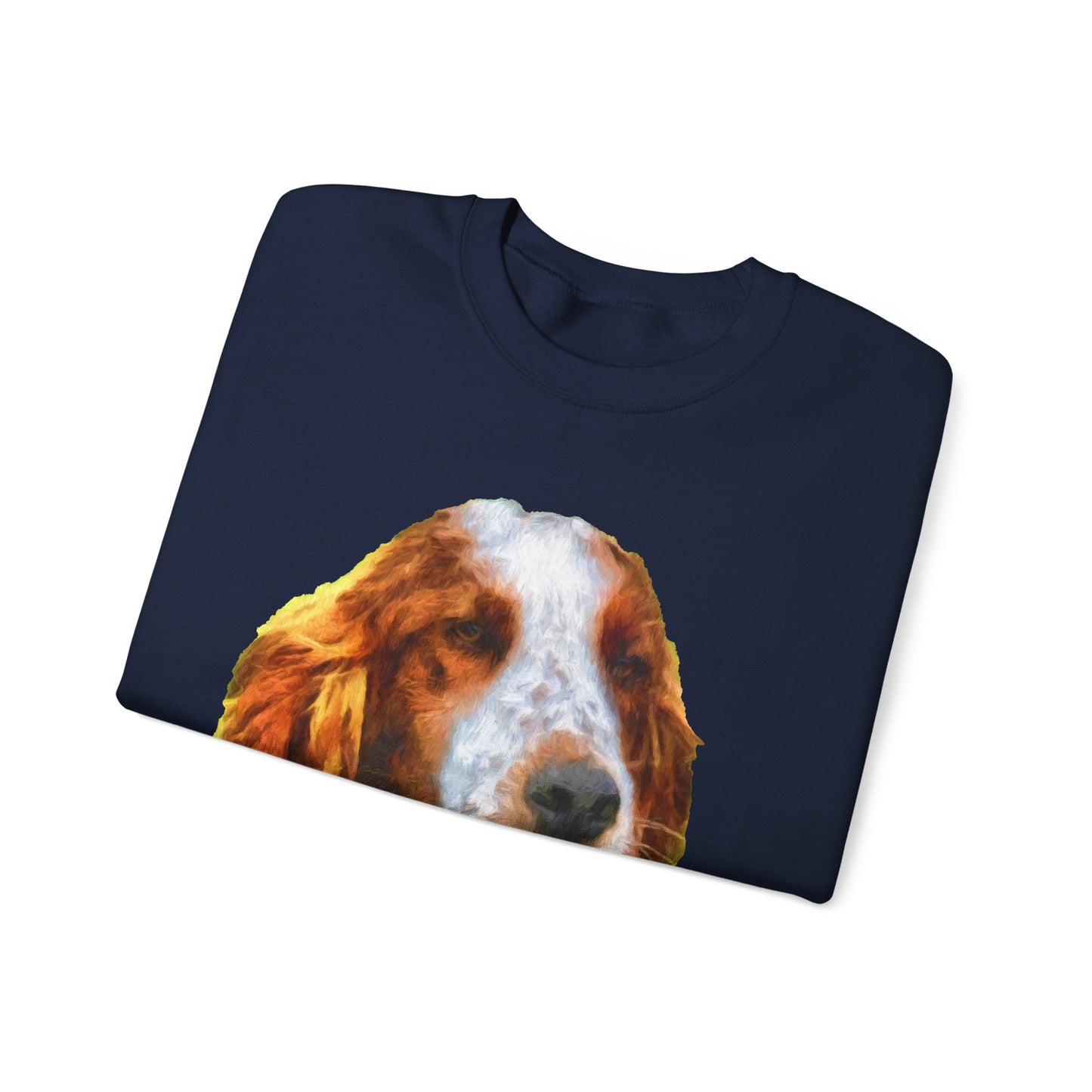 Irish Red & White Setter - Unisex 50/50 Crewneck Sweatshirt