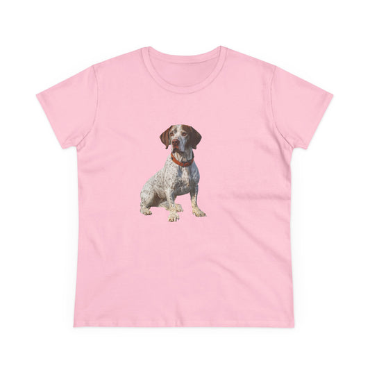 Braque du Bourbonnais Women's Midweight Cotton Tee