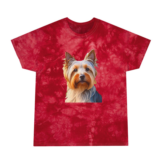 Silky Terrier Unisex Tie-Dye Tee, Crystal