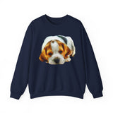 English Foxhound 'Sasha' Unisex 50/50 Crewneck Sweatshirt