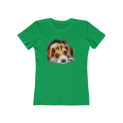 Beagle 'Daisy Mae' Women's Slim Fit T-Shirt: A Touch of Whimsy