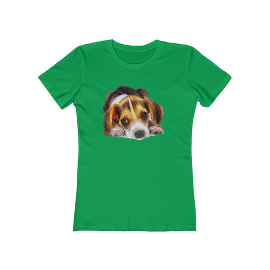 Beagle 'Daisy Mae' Women's Slim Fit T-Shirt: A Touch of Whimsy