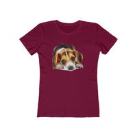 Beagle 'Daisy Mae' Women's Slim Fit T-Shirt: A Touch of Whimsy