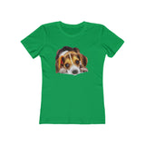 Beagle 'Daisy Mae' Women's Slim Fit T-Shirt: A Touch of Whimsy