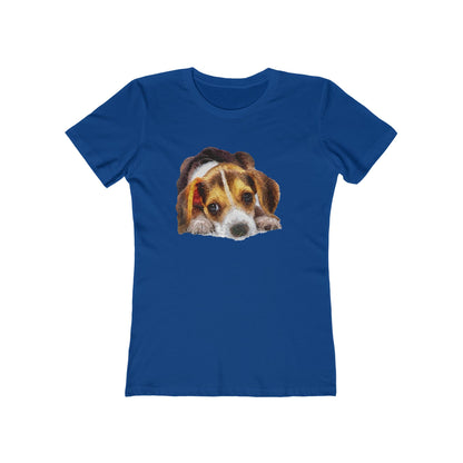 Beagle 'Daisy Mae' Women's Slim Fit T-Shirt: A Touch of Whimsy