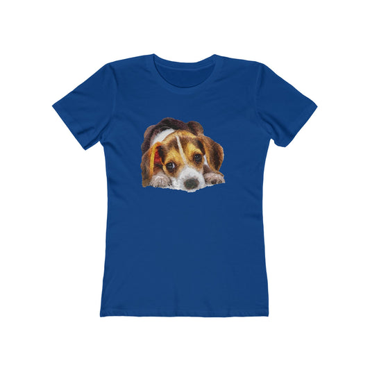 Beagle 'Daisy Mae' Women's Slim Fit T-Shirt: A Touch of Whimsy