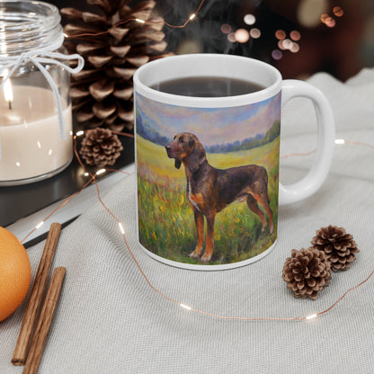 Plott Hound Ceramic Mug 11oz