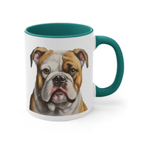 American Bulldog Fine Art Ceramic Accent Mug