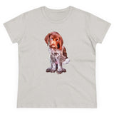 German Shorthaired Pointer "Benny" Women's Midweight Cotton Tee