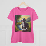 Portuguese Water Dog Women's Midweight Cotton Tee