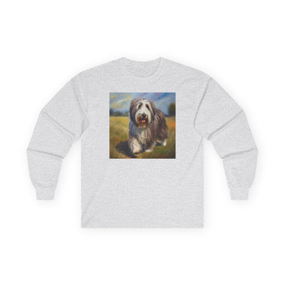 Bearded Collie Cotton Long Sleeve Tee