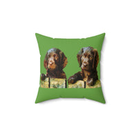 Boykin Spaniels Spun Polyester Throw Pillow