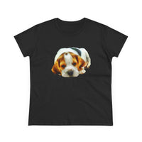 English Foxhound 'Sheeba' Women's Midweight Cotton Tee