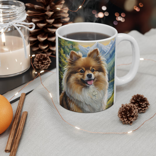 German Spitz Ceramic Mug 11oz