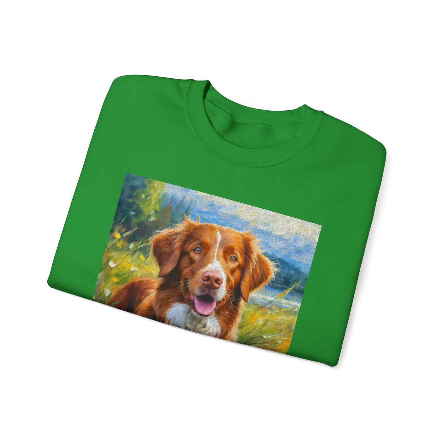 Dixie the Nova Scotia Duck Tolling Retriever 50/50 Crewneck Sweatshirt