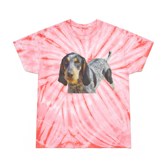 Bluetick Coonhound Unisex Cotton Tie-Dye Tee, Cyclone
