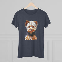 Yorkshire Terrier 'Yorkie' - Lupis Women's Slim Fit Triblend Tee