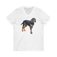 Majestic Transylvanian Scent Hound Unisex Jersey Short Sleeve V-Neck Tee