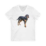 Majestic Transylvanian Scent Hound Unisex Jersey Short Sleeve V-Neck Tee