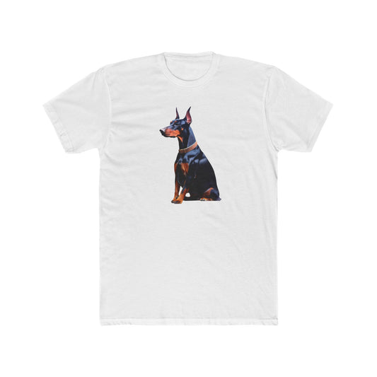 Doberman Pinscher #2 - Men's Fitted Cotton Crew Tee