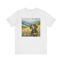 Black & Tan Coonhound Unisex Jersey Short Sleeve Tee