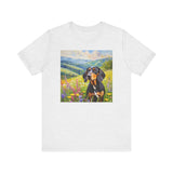 Black & Tan Coonhound Unisex Jersey Short Sleeve Tee