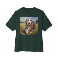 Bearded Collie Unisex Oversized Boxy T-Shirt