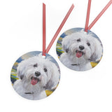 Coton Tulear Metal Ornaments