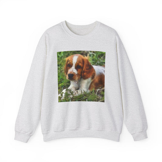 Welsh Springer Spaniel Unisex 50/50  Crewneck Sweatshirt
